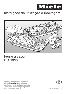 Manual Miele DG 1050 Forno