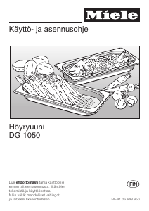 Käyttöohje Miele DG 1050 Uuni