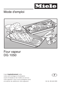 Mode d’emploi Miele DG 1050 Four