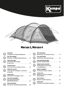 Руководство Kampa Mersea 3 Палатка