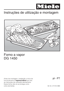 Manual Miele DG 1450 Forno