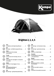 Руководство Kampa Brighton 2 Палатка