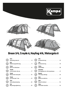 Manuale Kampa Watergate 8 Tenda