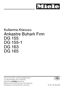 Kullanım kılavuzu Miele DG 155-1 Fırın