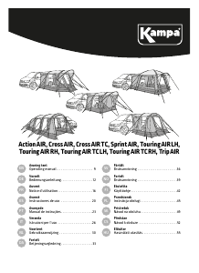 Manual de uso Kampa Touring AIR TC RH Carpa de campaña