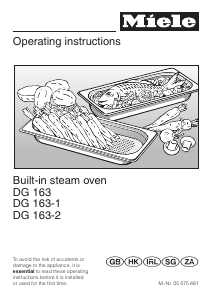 Handleiding Miele DG 163 Oven