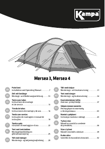 Руководство Kampa Mersea 4 Палатка
