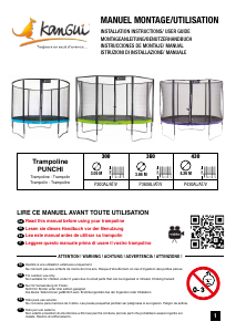 Handleiding Kangui Punchi 430 Trampoline