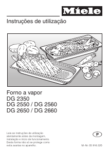 Manual Miele DG 2650 Forno