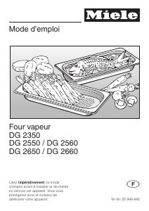 Mode d’emploi Miele DG 2650 Four