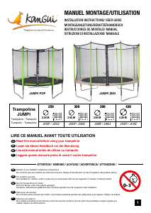 Handleiding Kangui Jumpi 430 Trampoline