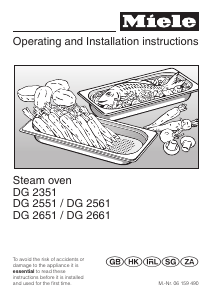 Handleiding Miele DG 2651 Oven