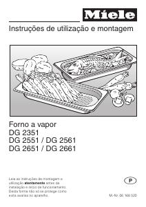 Manual Miele DG 2651 Forno