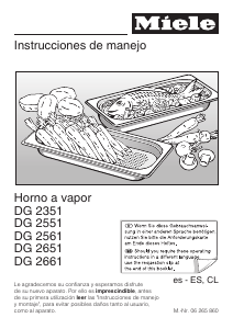 Manual de uso Miele DG 2661 Horno