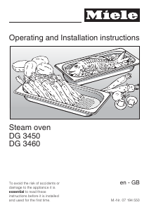 Handleiding Miele DG 3460 Oven