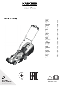 Kullanım kılavuzu Kärcher LMO 18-36 Battery Çim biçme makinesi