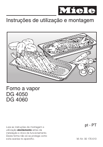 Manual Miele DG 4060 Forno