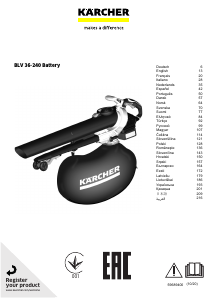 Bruksanvisning Kärcher BLV 36-240 Battery Løvblåser
