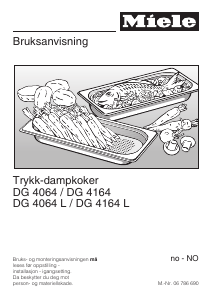 Bruksanvisning Miele DG 4064 L Ovn