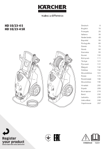 Mode d’emploi Kärcher HD 10/23-4 SX Nettoyeur haute pression