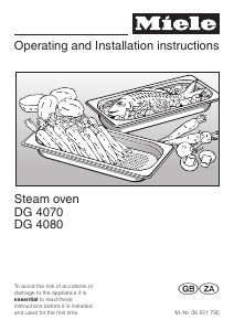 Handleiding Miele DG 4080 Oven