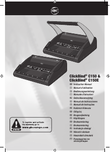 Bruksanvisning GBC ClickBind C150 Innbindingsmaskin