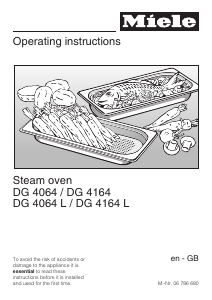 Handleiding Miele DG 4164 Oven