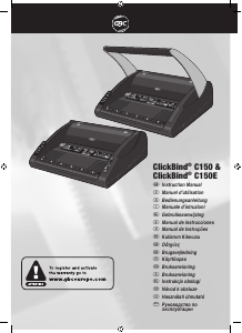 Manuale GBC ClickBind C150E Rilegatrice