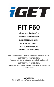 Návod iGet Fit F60 Inteligentné hodinky