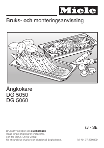 Bruksanvisning Miele DG 5060 Ugn