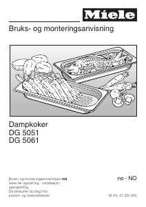 Bruksanvisning Miele DG 5061 Ovn