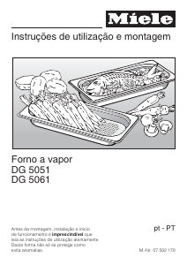 Manual Miele DG 5061 Forno
