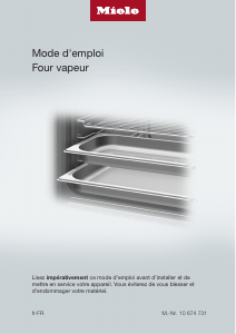 Mode d’emploi Miele DG 6019 Four