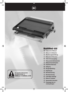 Kullanım kılavuzu GBC MultiBind 420 Cilt makinesi