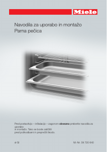 Priročnik Miele DG 6200 Pečica
