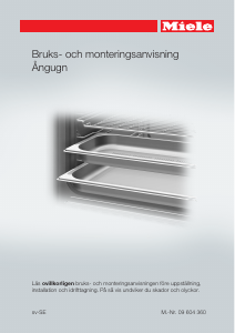Bruksanvisning Miele DG 6400 Ugn