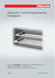 Bedienungsanleitung Miele DG 6800 Backofen