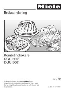 Bruksanvisning Miele DGC 5051 Ugn