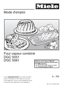 Mode d’emploi Miele DGC 5061 Four