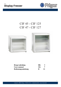 Bedienungsanleitung Frigor CIF 45 Gefrierschrank