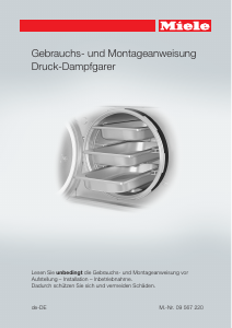 Bedienungsanleitung Miele DGD 6605 Backofen