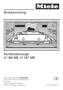 Bruksanvisning Miele H 187 MB Ugn