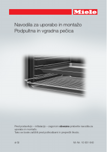 Priročnik Miele H 2267 BP Pečica