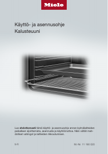 Käyttöohje Miele H 2567 BP Uuni