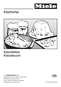 Käyttöohje Miele H 316 Uuni