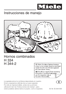 Manual de uso Miele H 344 B Horno