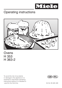 Manual Miele H 363-2 B Oven