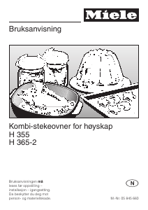 Bruksanvisning Miele H 365-2 B-KAT Ovn