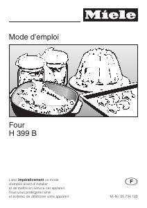 Mode d’emploi Miele H 399 B Four