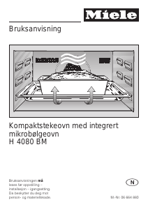 Bruksanvisning Miele H 4080 BM Ovn